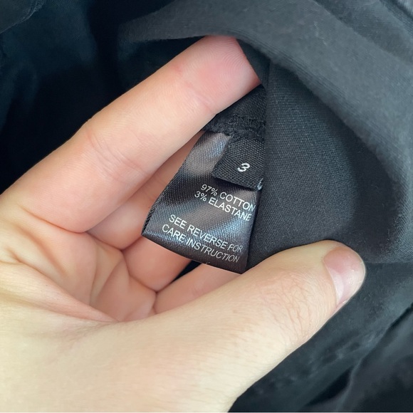 Ruti The Slouchy Soft Twill Pants Black Cotton Stretch Wide Leg Barrel Style 3 - Picture 10 of 12